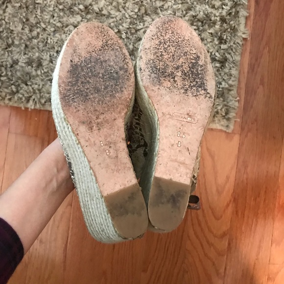 Coach Wedges With Back ribbon size 8.5 - Picture 7 of 7